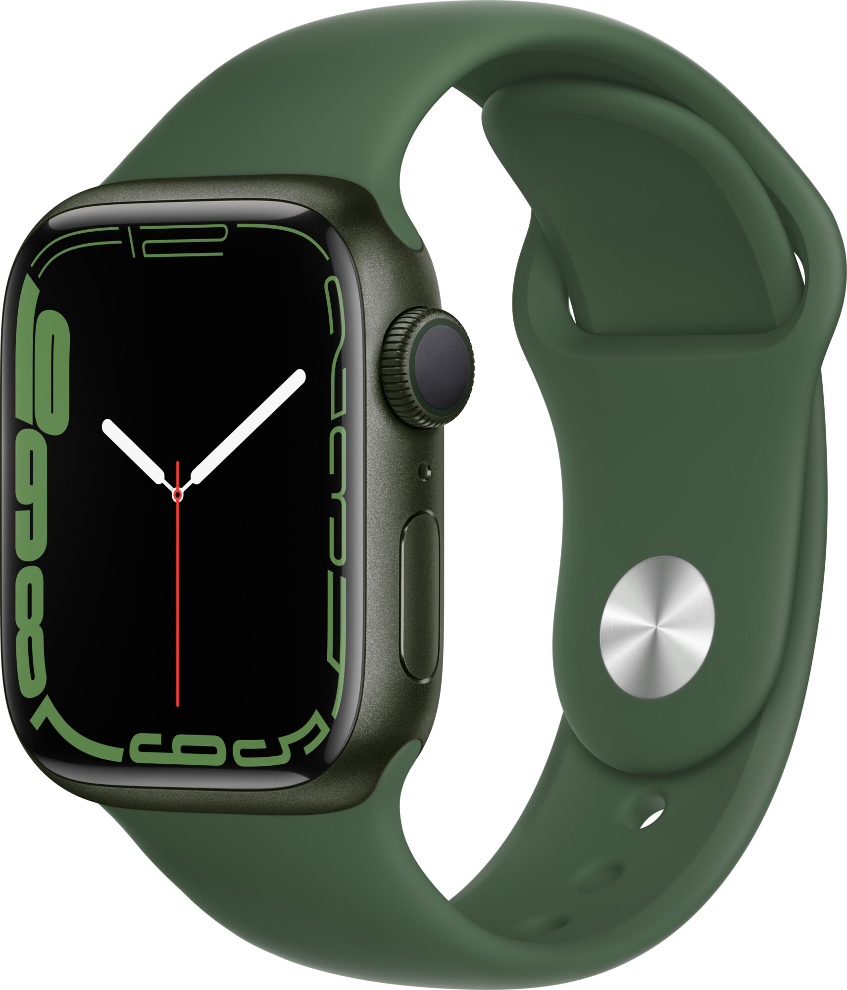 Apple Watch Series 7 GPS 41mm Green Aluminum Case With Green Sport Band (MKN03) 